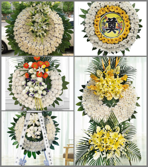四川成都龙泉驿区洪安镇火车站社区花圈速递